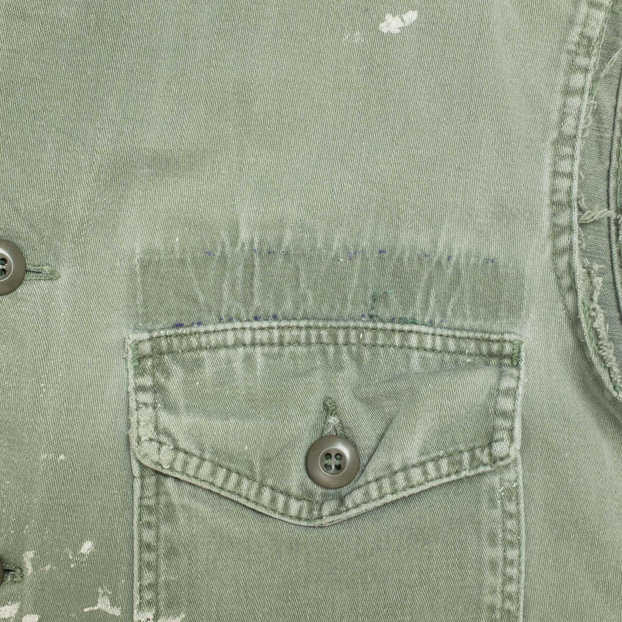 WORNE x Clutch Cafe Vintage US Army OG-107 Cut Off Field Shirt-Shirt-Clutch Cafe