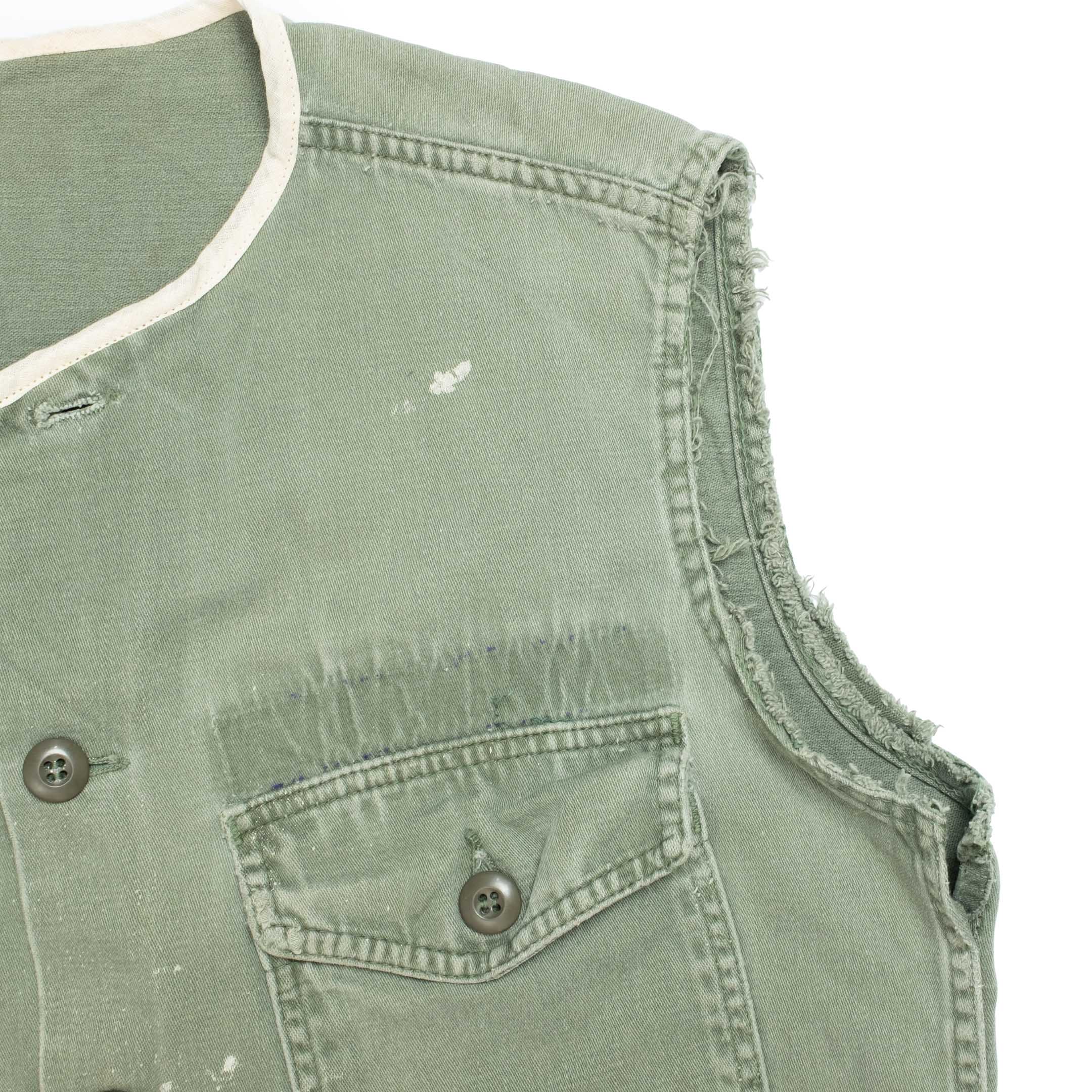 WORNE x Clutch Cafe Vintage US Army OG-107 Cut Off Field Shirt-Shirt-Clutch Cafe