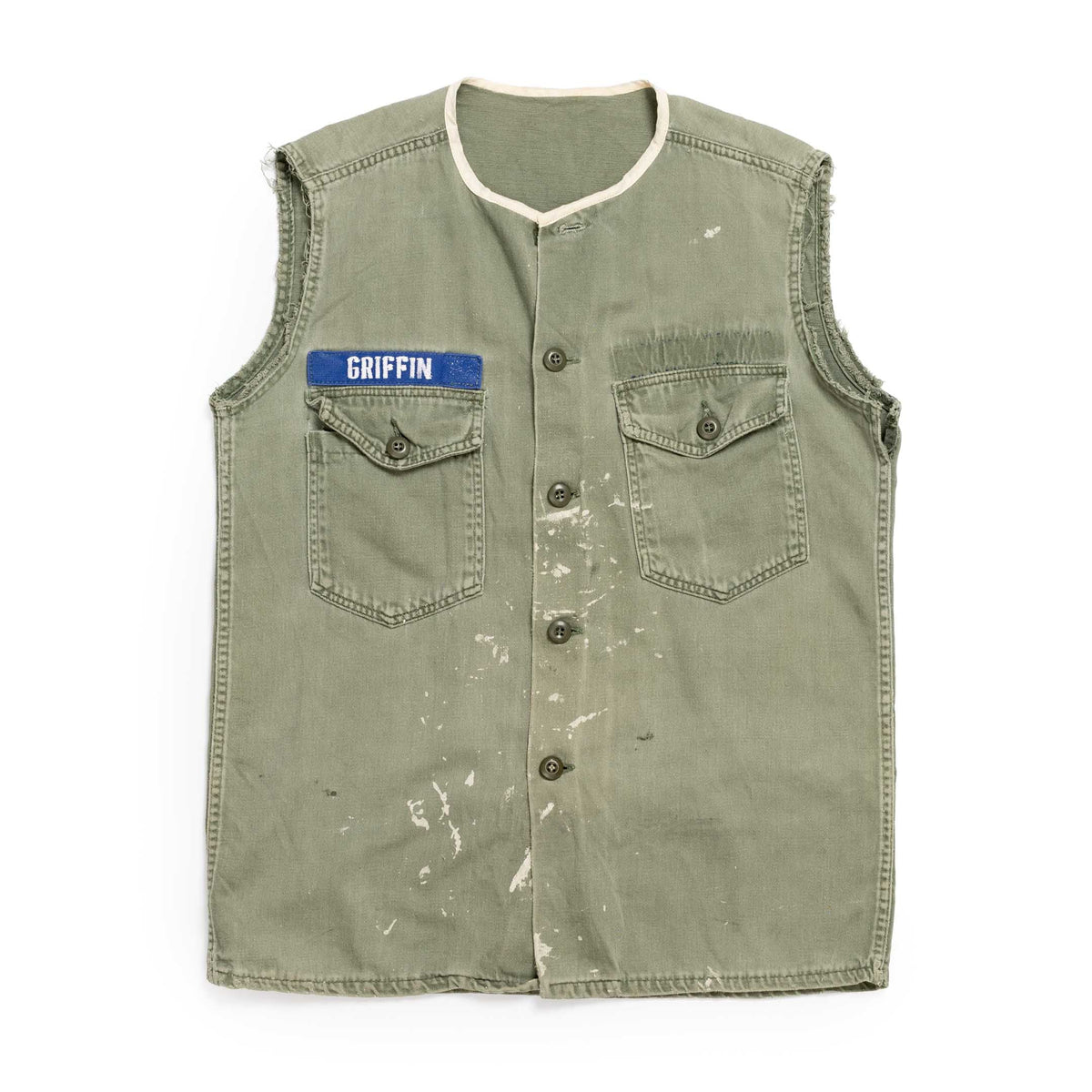 WORNE x Clutch Cafe Vintage US Army OG-107 Cut Off Field Shirt