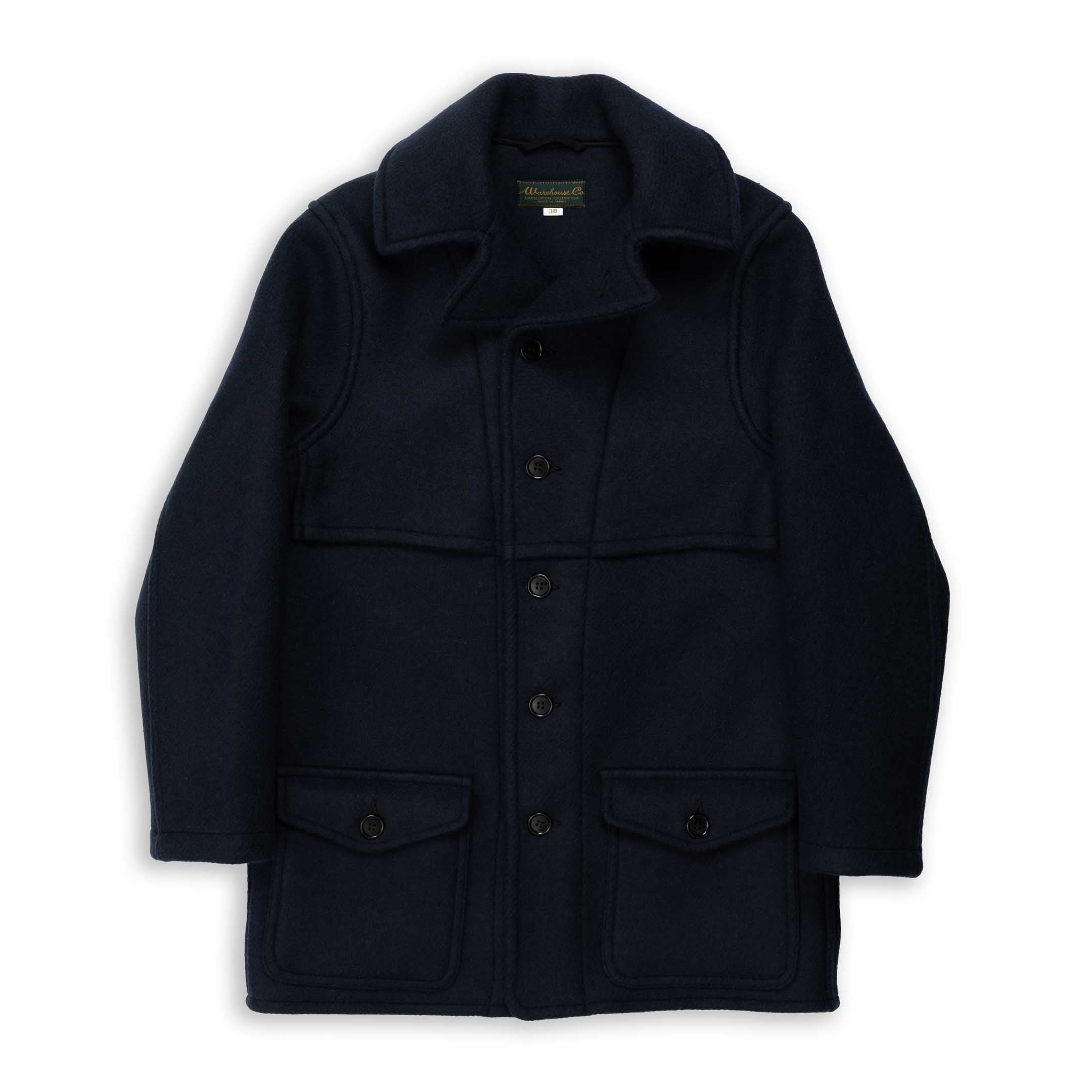 Warehouse & Co Lot. 2228 1930's U.S. Army Wool Mackinaw Coat Navy-Coat-Clutch Cafe