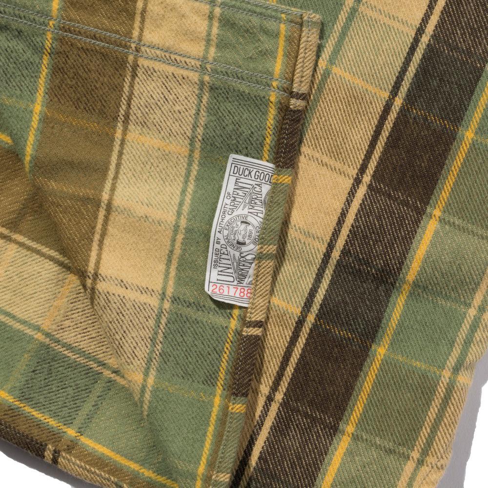 Warehouse & Co Lot. 3022 Flannel Shirt w/Chin Strap Beige-Shirt-Clutch Cafe