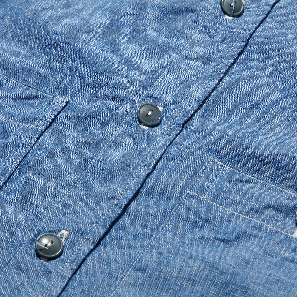 Warehouse & Co Lot. 3044 USN Chambray Shirt Indigo-Shirt-Clutch Cafe