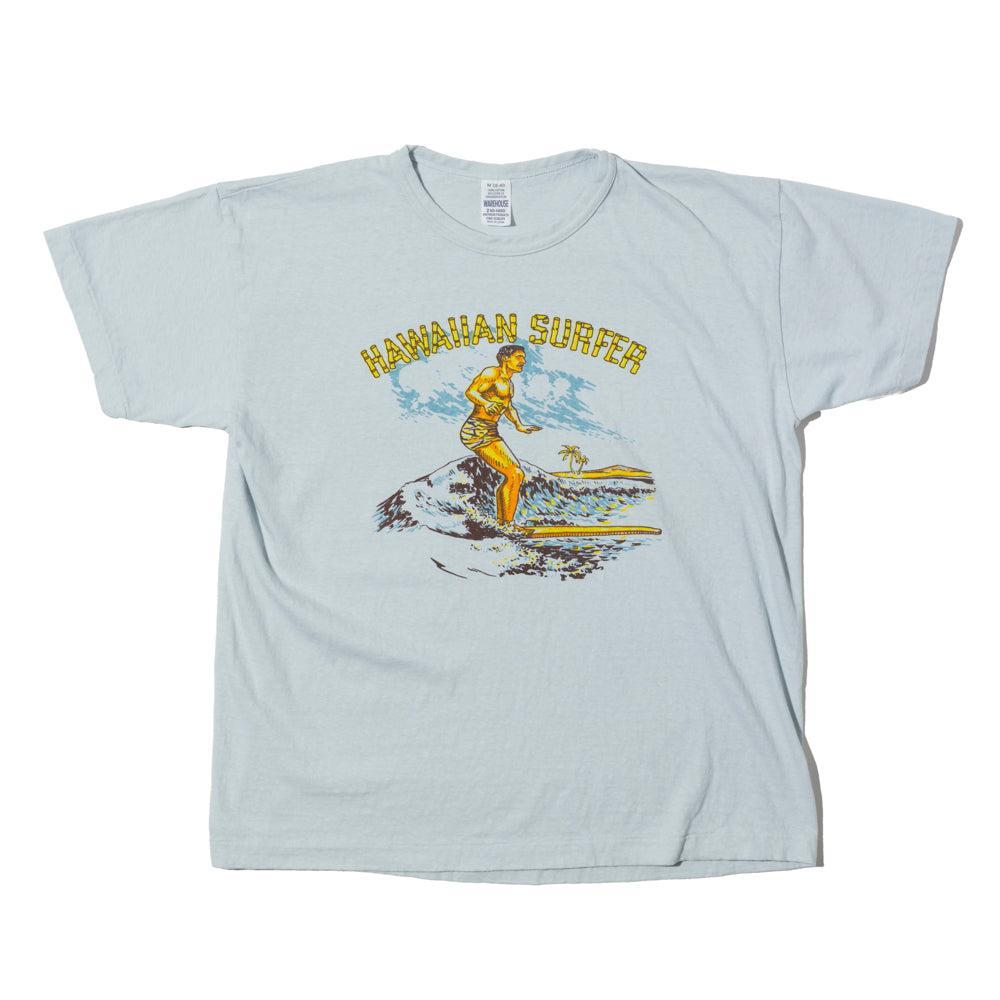 Warehouse & Co Lot. 4064 Hawaiian Surfer T-Shirt Sax-Clutch Cafe
