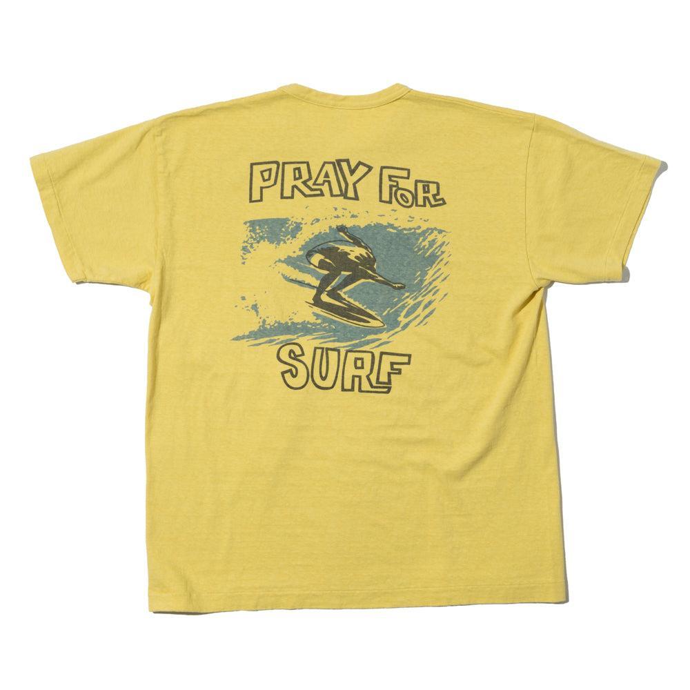 Warehouse & Co Lot. 4064 Pray For Surf Yellow-Clutch Cafe
