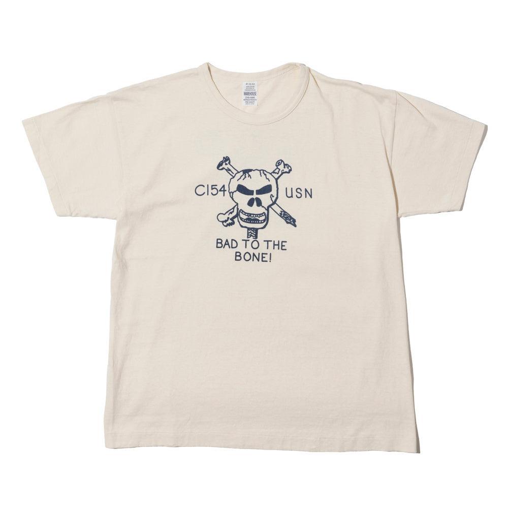 Warehouse & Co Lot. 4064 USN T-Shirt Natural-Clutch Cafe