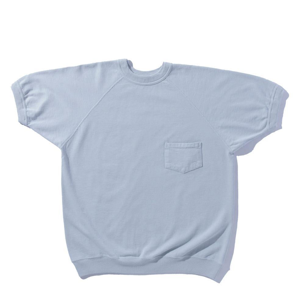 Warehouse & Co Lot. 4105 S/S Sweatshirt Sax-S/S Sweatshirt-Clutch Cafe