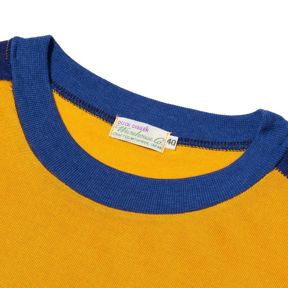 Warehouse & Co Lot. 4114 Plain Rayon T-shirt Yellow-T-Shirt-Clutch Cafe