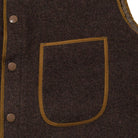 Warehouse & Co x John Gluckow JG-40 Fleece Beach Vest D.Brown-Jacket-Clutch Cafe