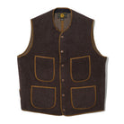 Warehouse & Co x John Gluckow JG-40 Fleece Beach Vest D.Brown-Jacket-Clutch Cafe