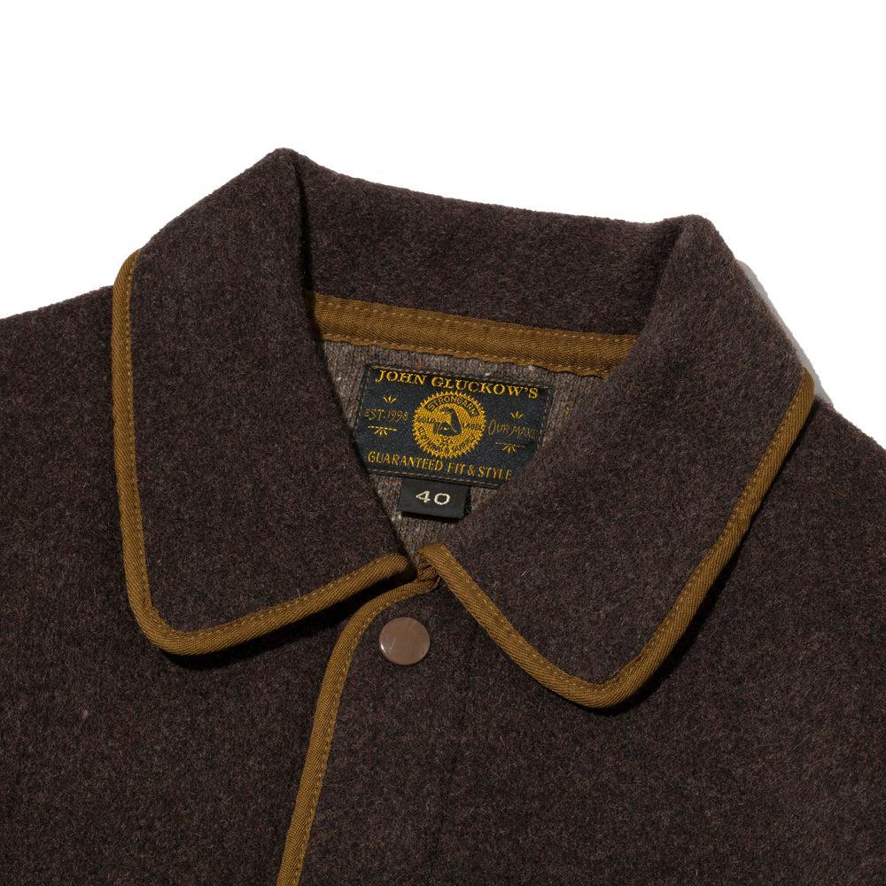 Warehouse & Co x John Gluckow JG-46 Fleece Beach Jacket D.Brown-Jacket-Clutch Cafe