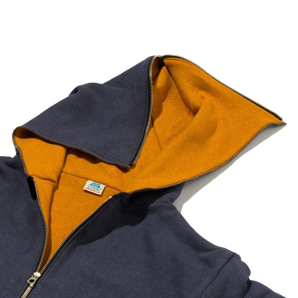 Warehouse & Co x John Gluckow Olympic Champion Sweat Parka Navy-Hooded Sweatshirt-Clutch Cafe