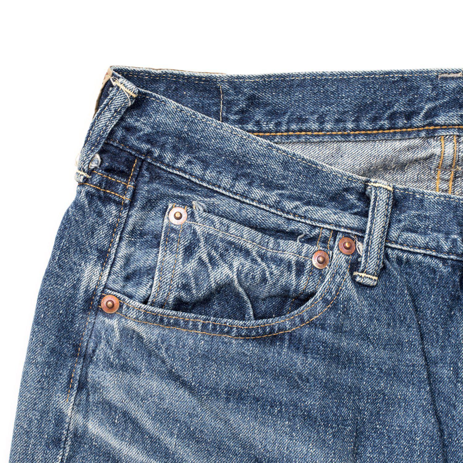 Warehouse & Co. Lot. 1101 Second Hand Series Used Wash Jean 12oz-Jeans-Clutch Cafe-selvage denim-selfedge denim