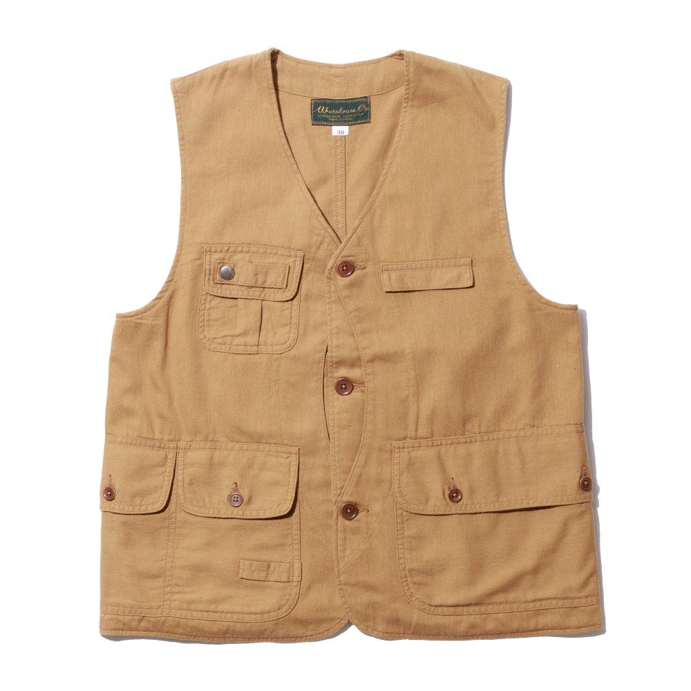 Warehouse & Co. 2201 G.S.G. Fishing Vest Beige-Vest-Clutch Cafe