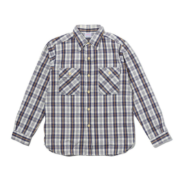 Warehosue & Co. Lot. 3104 Flannel Shirt Navy-Shirt-Clutch Cafe