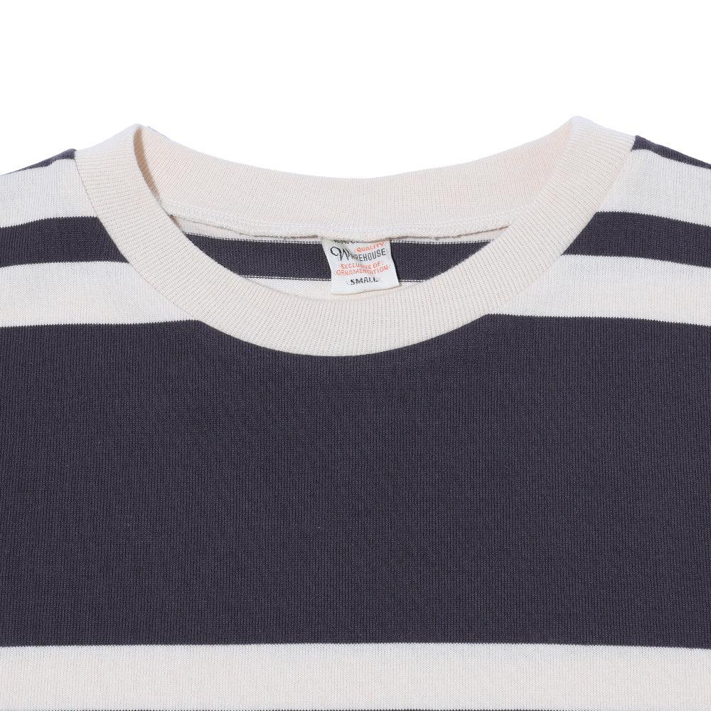 Warehouse & Co. Lot. 4113 Striped T-shirt Black-T-shirt-Clutch Cafe