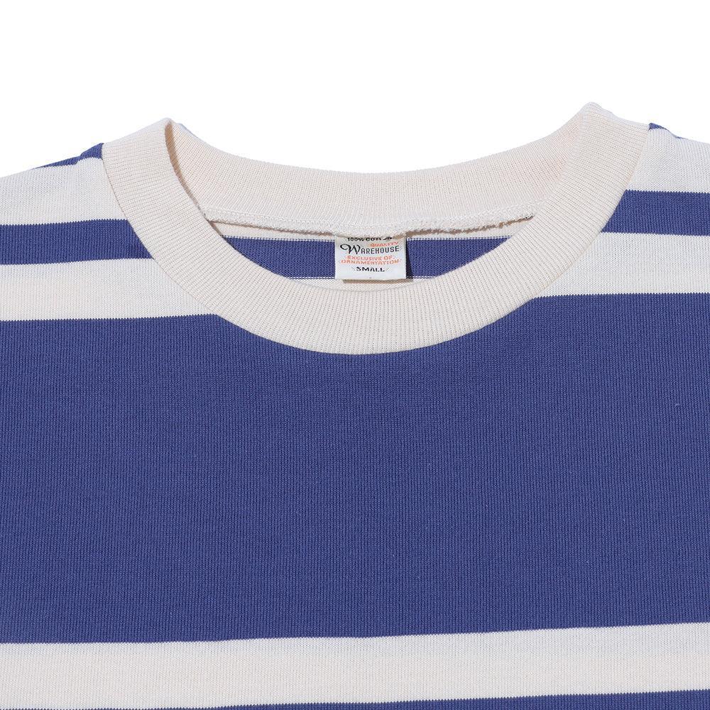 Warehouse & Co. Lot. 4113 Striped T-shirt Navy-T-shirt-Clutch Cafe