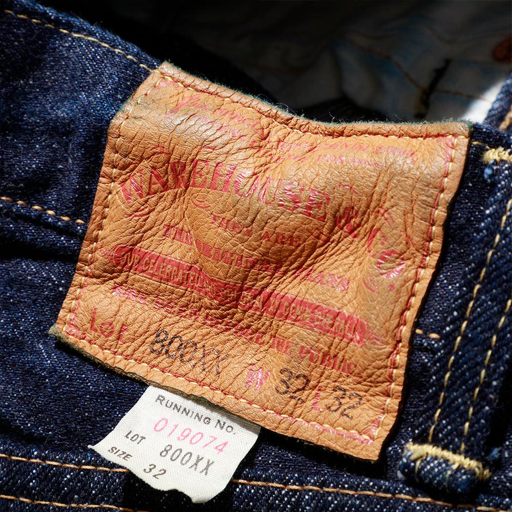 Warehouse & Co. Regular Straight 800XX Jeans One Wash-Jeans-Clutch Cafe-selvage denim-selfedge denim