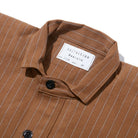 Warehouse & Co. x Greenbaum Lot. 2213 1880 Heavy Leather Bound Jumper Duck Stripe-Shirt-Clutch Cafe