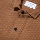 Warehouse & Co. x Greenbaum Lot. 2213 1880 Heavy Leather Bound Jumper Duck Stripe-Shirt-Clutch Cafe