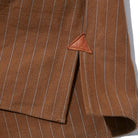 Warehouse & Co. x Greenbaum Lot. 2213 1880 Heavy Leather Bound Jumper Duck Stripe-Shirt-Clutch Cafe
