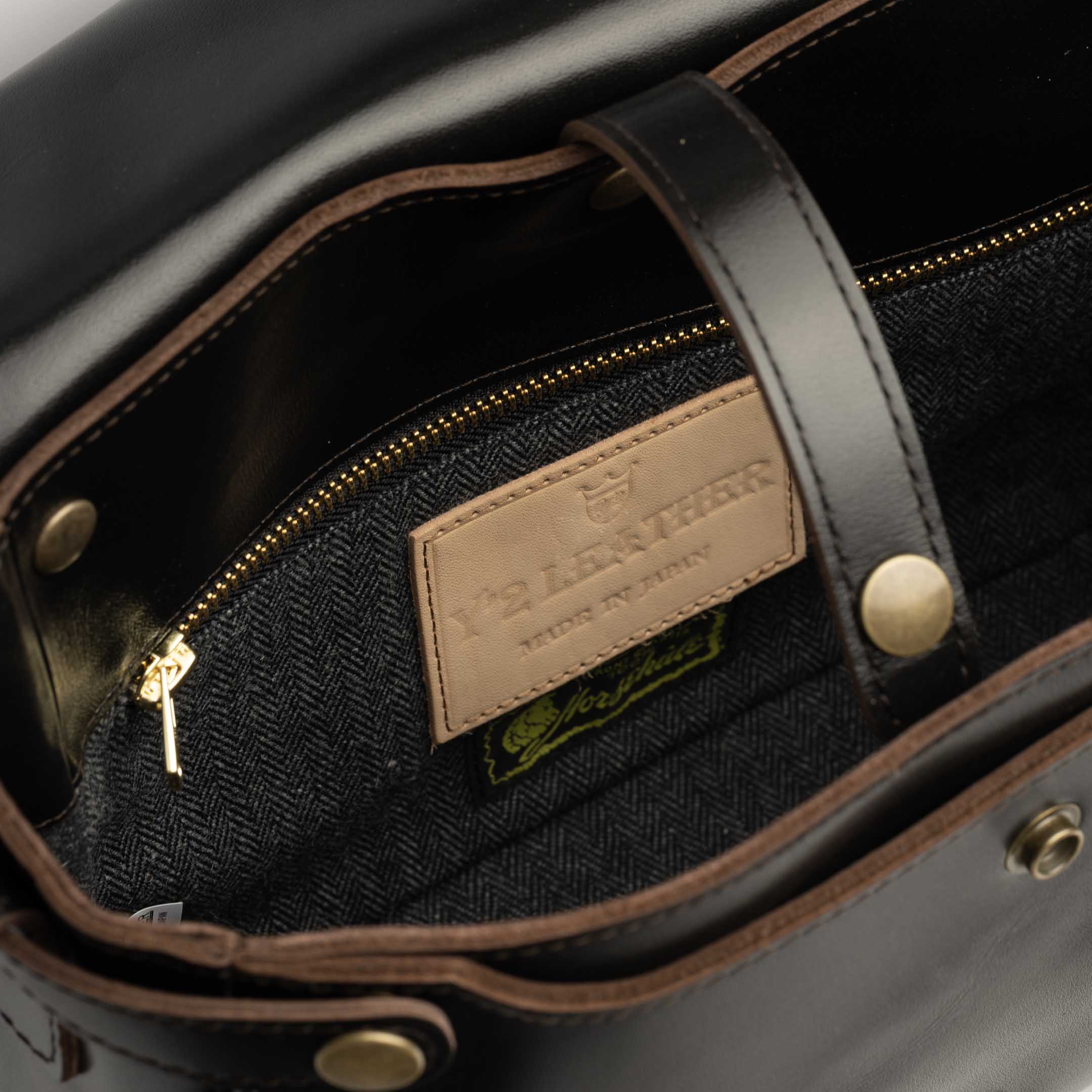 Y'2 Leather BG-10-S Eco Horsehide Mail Bag Black-Bag-Clutch Cafe
