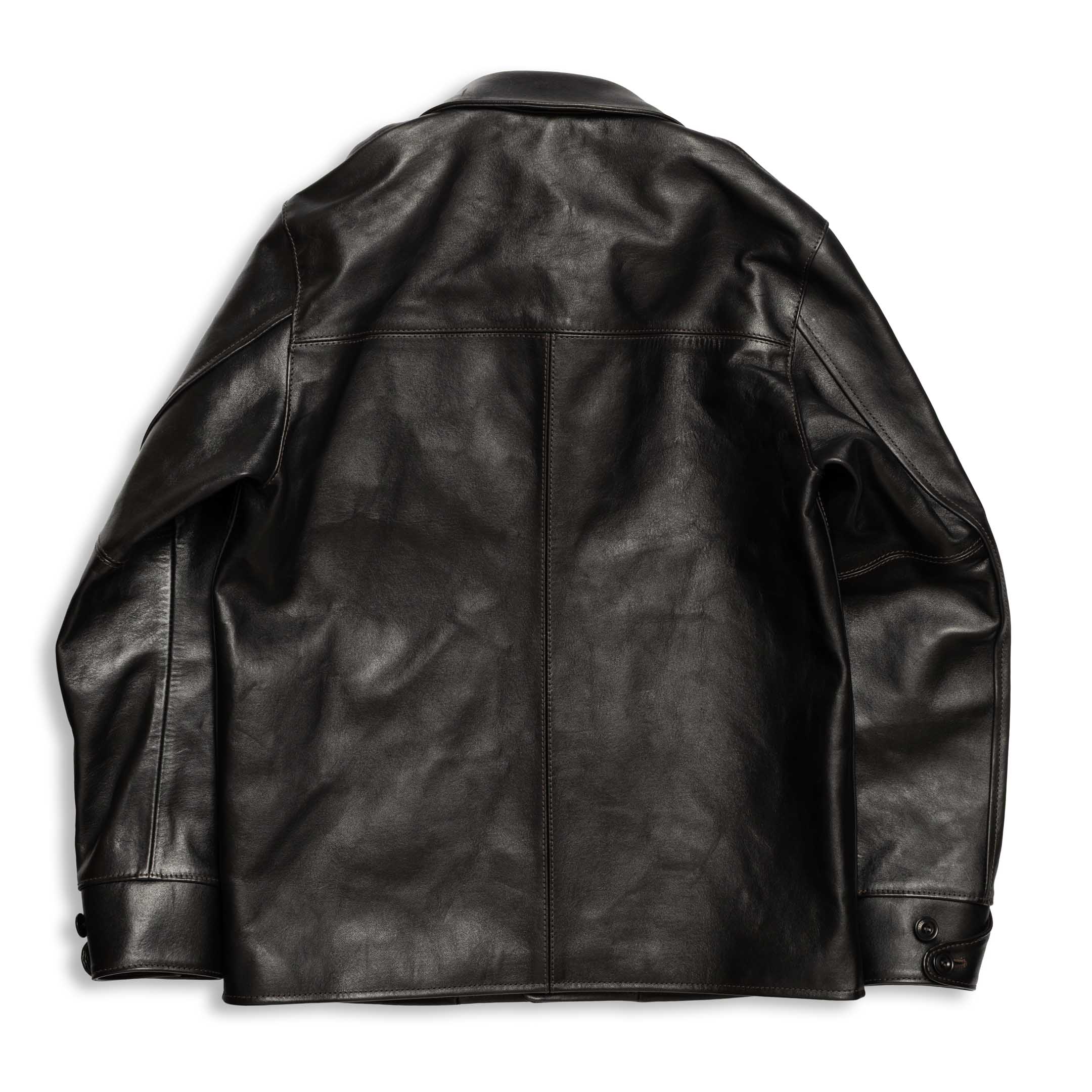 Y'2 Leather EC-77 Eco Horse Car Coat Black-Leather Jacket-Clutch Cafe