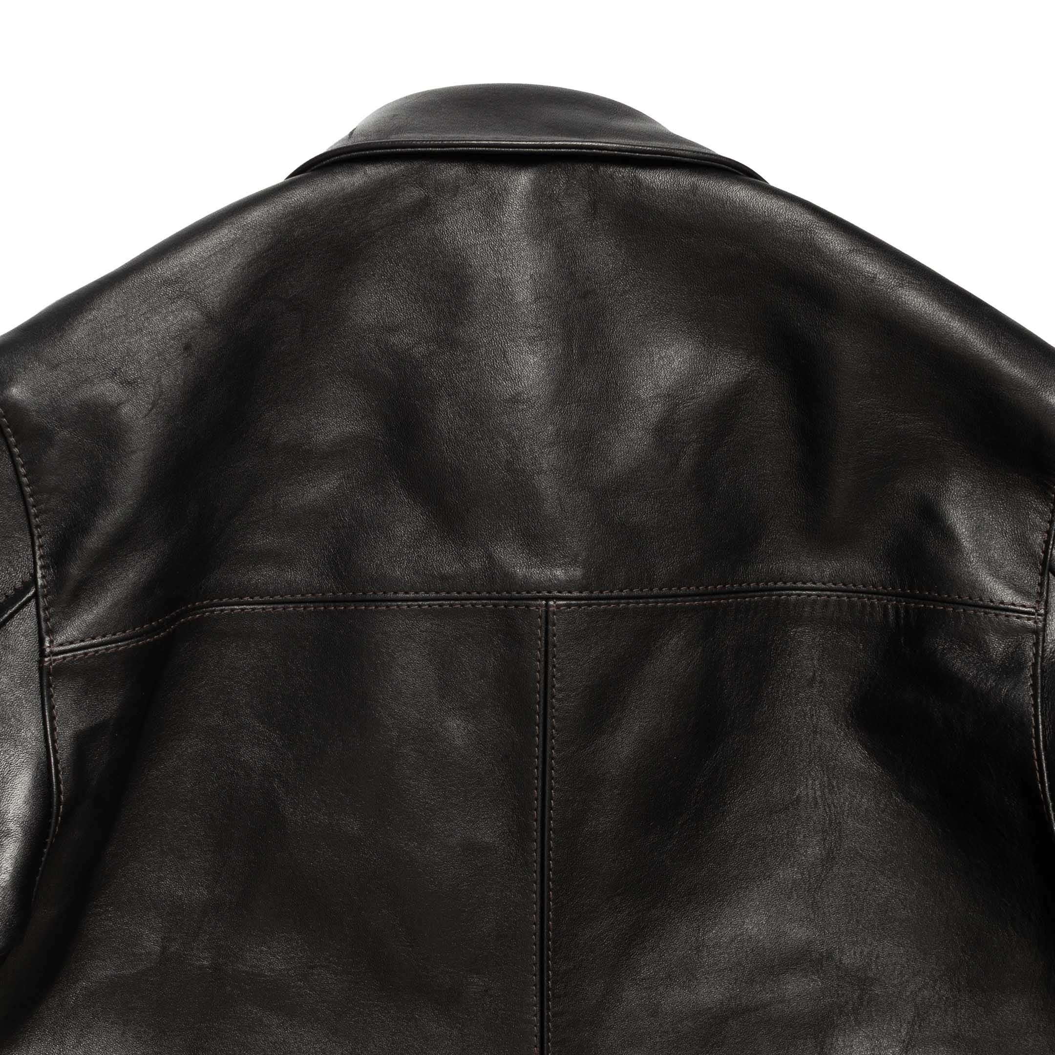 Y'2 Leather EC-77 Eco Horse Car Coat Black-Leather Jacket-Clutch Cafe