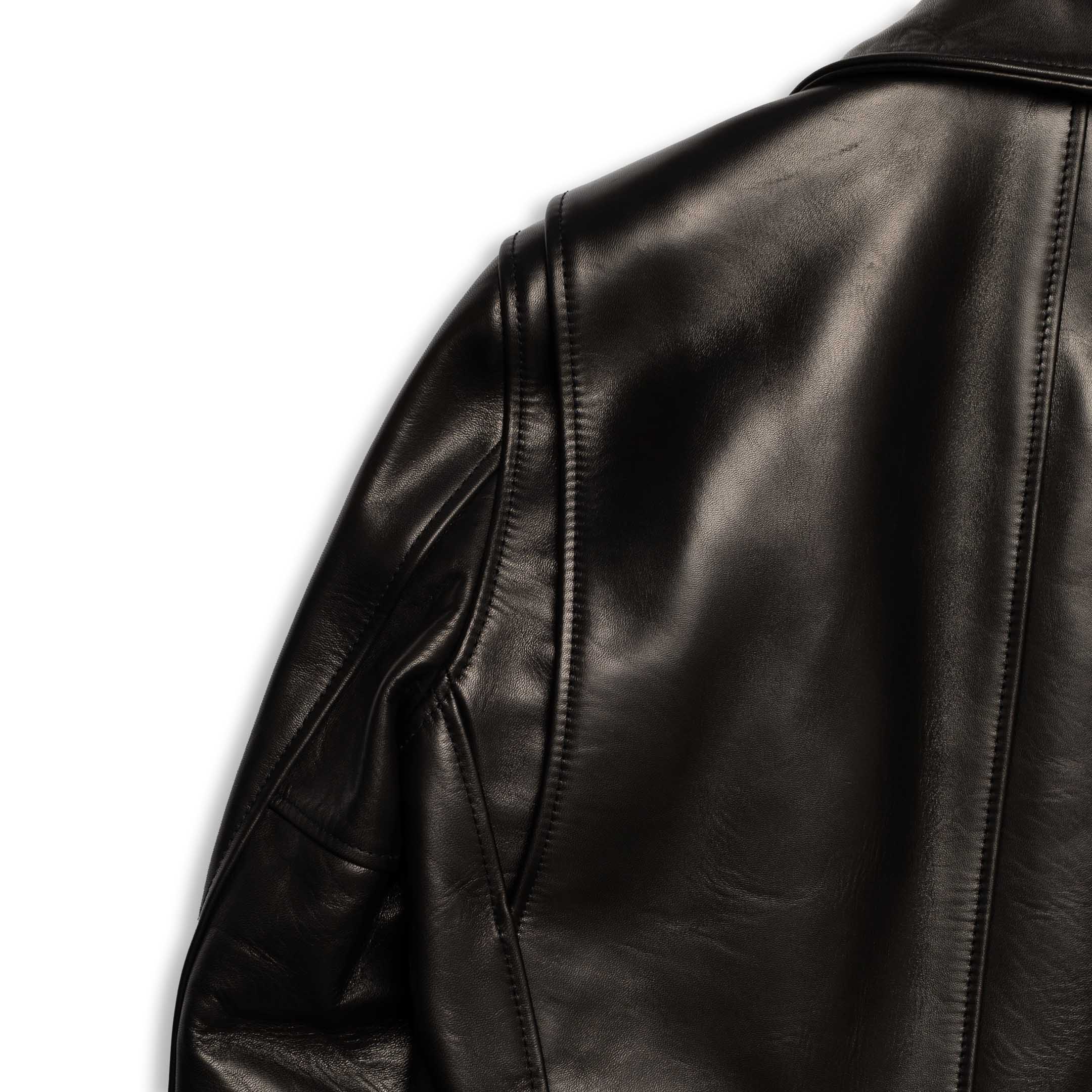 Y'2 Leather HVR-42 Horse Single Riders Jacket Black-Leather Jacket-Clutch Cafe