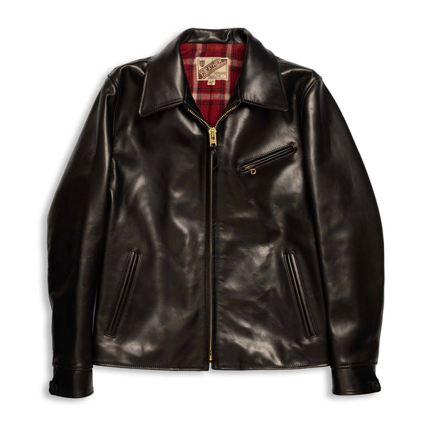 Y'2 Leather HVR-42 Horse Single Riders Jacket Black-Leather Jacket-Clutch Cafe