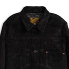 Y'2 Leather Horse Roughout WWII Jean Jacket Black-Leather Jacket-Clutch Cafe-selvage denim-selfedge denim