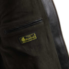 Y'2 Leather Iron Tanned Horse 60's Jean Jacket Black-Leather Jacket-Clutch Cafe-selvage denim-selfedge denim