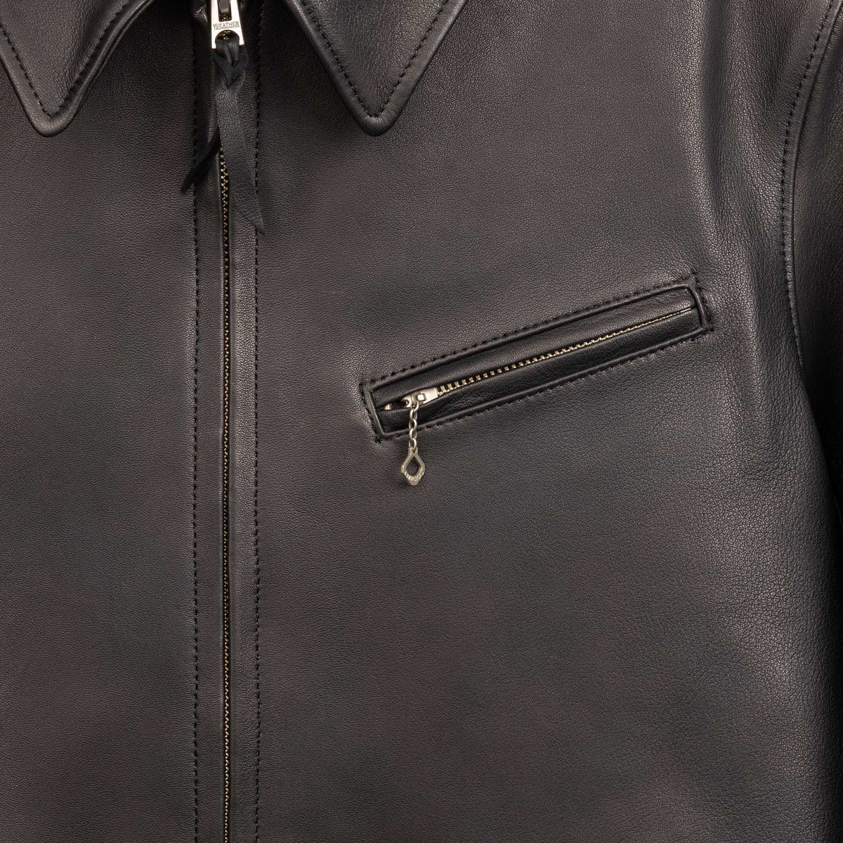 Y'2 Leather SPR-45 Sheepskin Single Jacket Black-Leather Jacket-Clutch Cafe