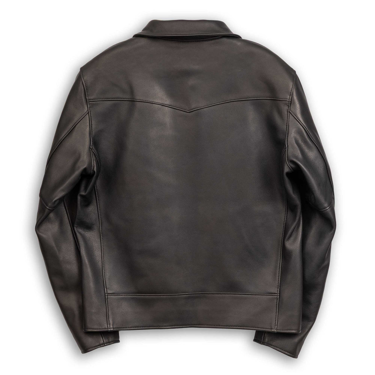 Y'2 Leather SPR-45 Sheepskin Single Jacket Black-Leather Jacket-Clutch Cafe