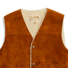 Y'2 Leather Steer Roughout Wool Boa Vest Camel-Leather Jacket-Clutch Cafe