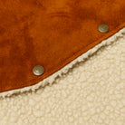 Y'2 Leather Steer Roughout Wool Boa Vest Camel-Leather Jacket-Clutch Cafe