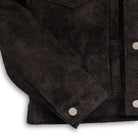 Y'2 Leather TB-141 Steer Roughout 2nd Type Jean Jacket Black-Leather Jacket-Clutch Cafe