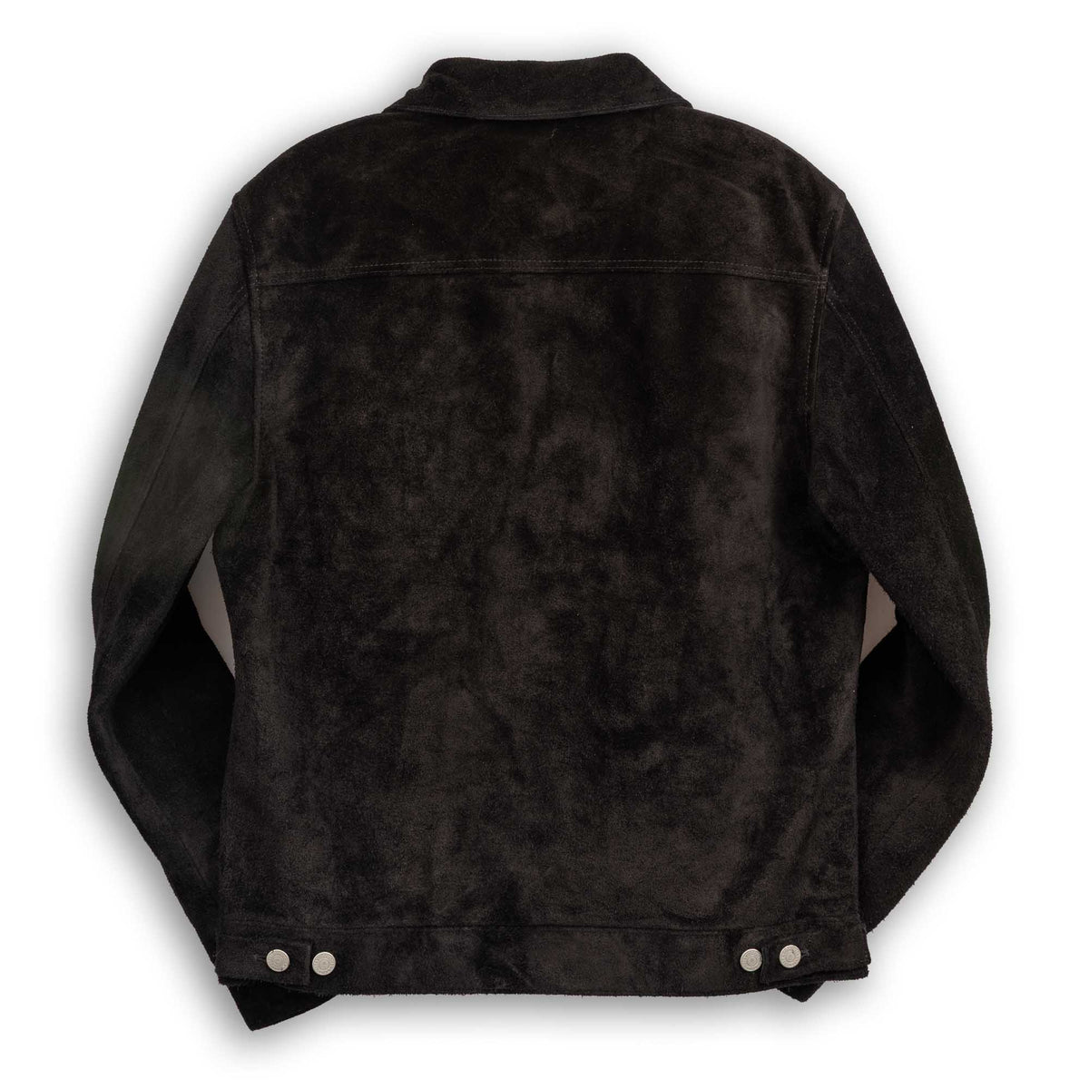 Y'2 Leather TB-141 Steer Roughout 2nd Type Jean Jacket Black-Leather Jacket-Clutch Cafe