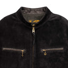 Y'2 Leather TR-64 Single Riders Jacket Steer Roughout Black-Leather Jacket-Clutch Cafe