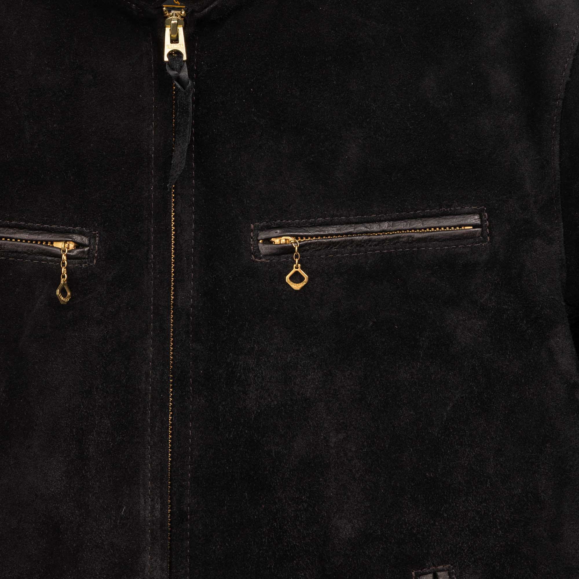 Y'2 Leather TR-64 Single Riders Jacket Steer Roughout Black