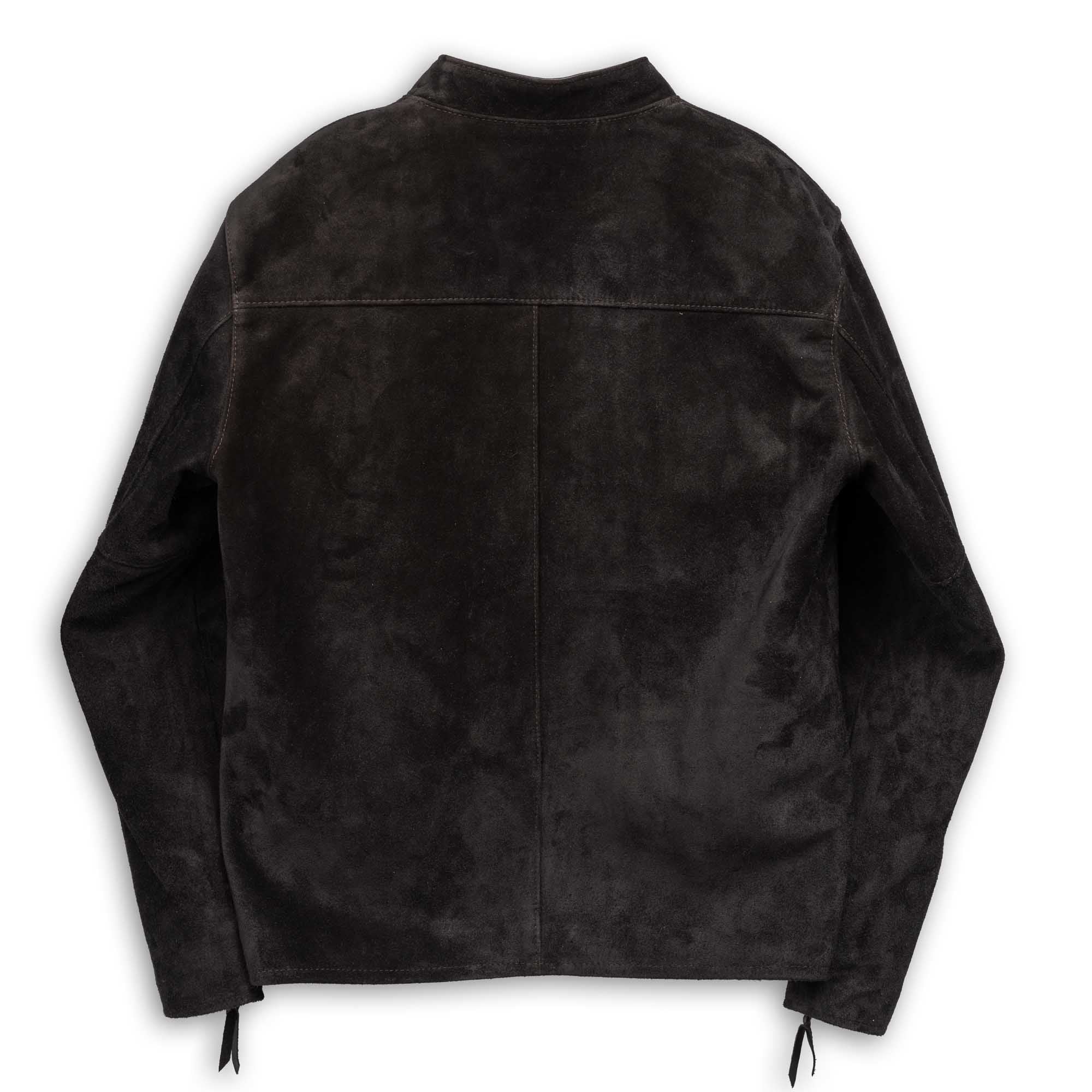 Y'2 Leather TR-64 Single Riders Jacket Steer Roughout Black-Leather Jacket-Clutch Cafe