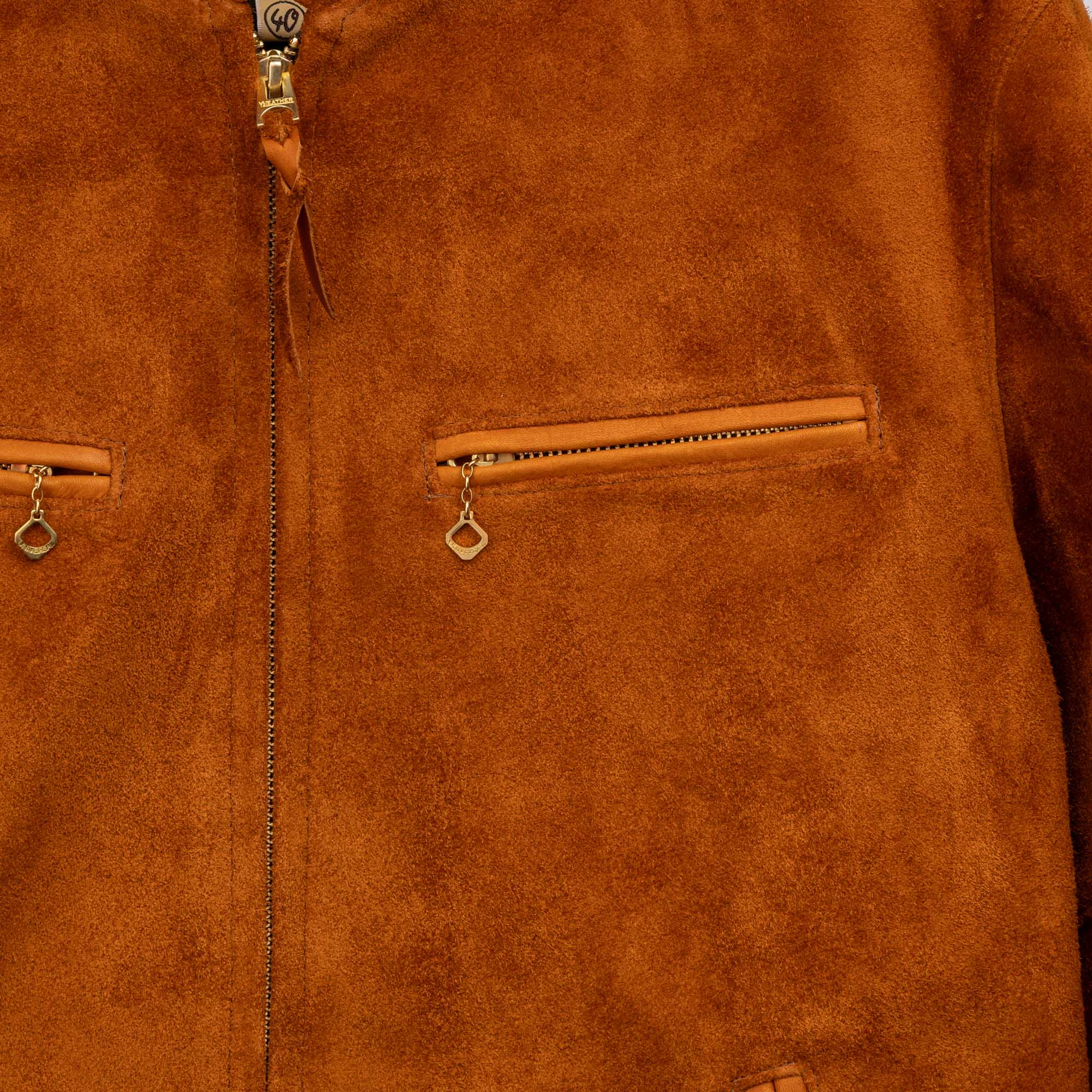 Y'2 Leather TR-64 Single Riders Jacket Steer Roughout Camel-Leather Jacket-Clutch Cafe