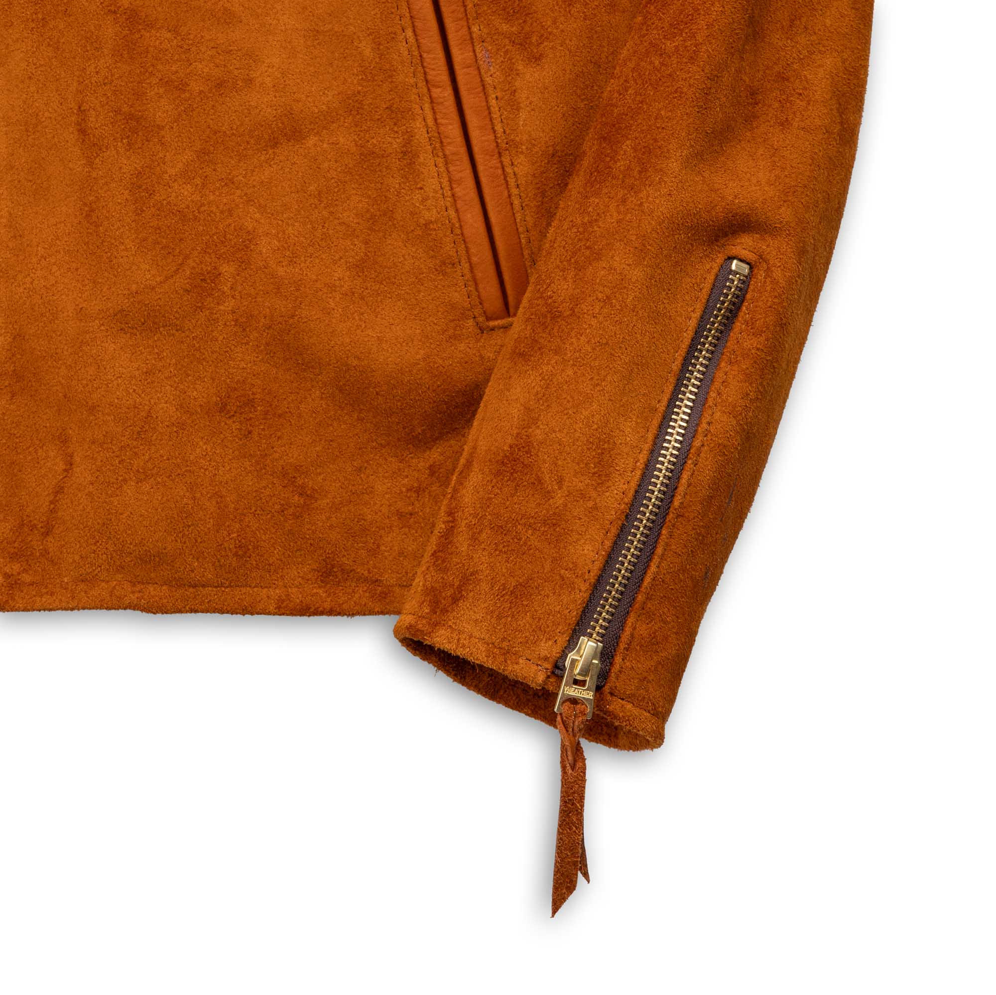 Y'2 Leather TR-65 Steer Roughout Single Riders Jacket Camel-Leather Jacket-Clutch Cafe