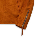 Y'2 Leather TR-65 Steer Roughout Single Riders Jacket Camel-Leather Jacket-Clutch Cafe