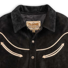 Y'2 Leather WJ-04 Steer Roughout Western Jacket Black-Leather Jacket-Clutch Cafe