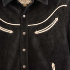 Y'2 Leather WJ-04 Steer Roughout Western Jacket Black-Leather Jacket-Clutch Cafe