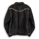 Y'2 Leather WJ-04 Steer Roughout Western Jacket Black-Leather Jacket-Clutch Cafe
