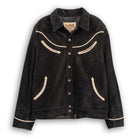 Y'2 Leather WJ-04 Steer Roughout Western Jacket Black-Leather Jacket-Clutch Cafe