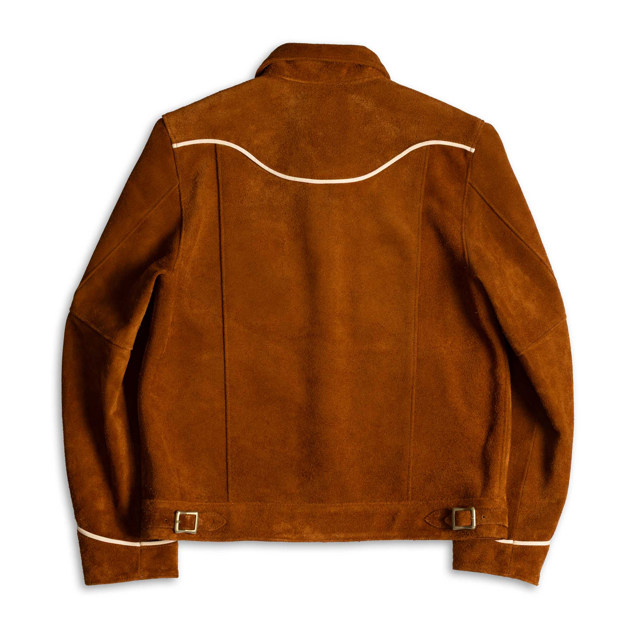 Y'2 Leather WJ-04 Steer Roughout Western Jacket Camel-Leather Jacket-Clutch Cafe