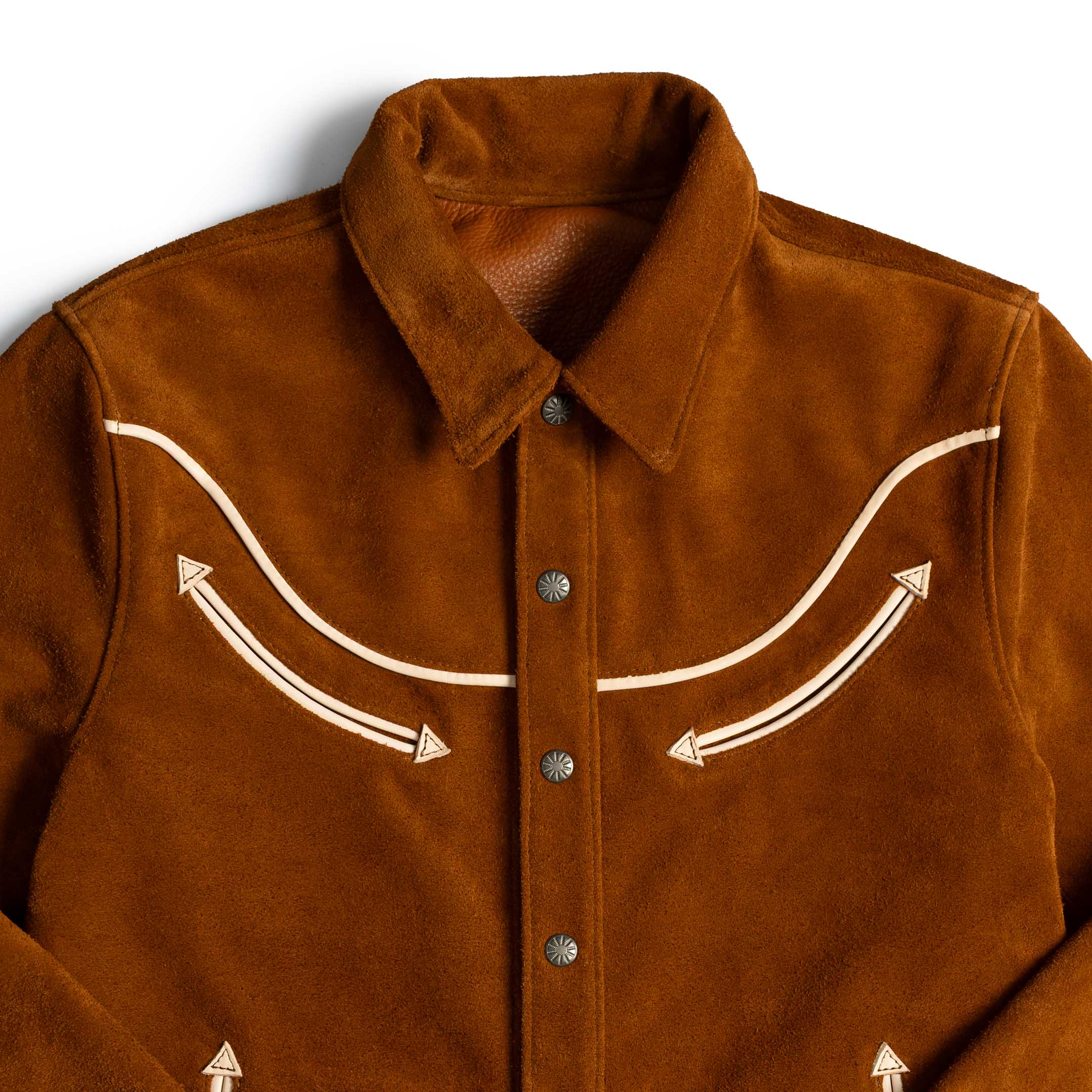 Y'2 Leather WJ-04 Steer Roughout Western Jacket Camel-Leather Jacket-Clutch Cafe