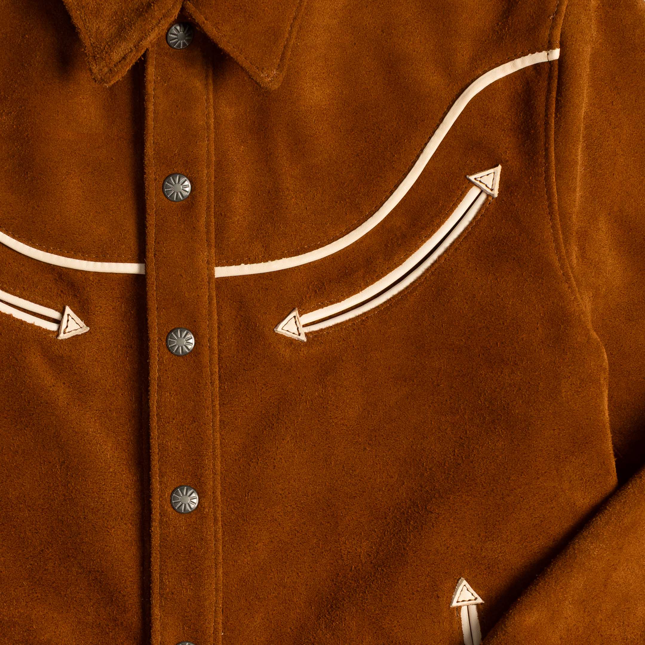 Y'2 Leather WJ-04 Steer Roughout Western Jacket Camel-Leather Jacket-Clutch Cafe